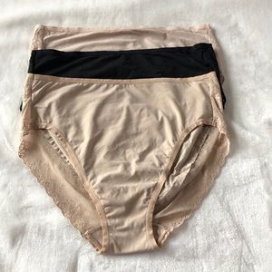 (3) Natori Bliss Perfection Cut Briefs